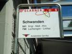 (128'256) - Glarnerbus-Haltestelle - Schwanden, Bahnhof - am 7.