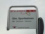 (142'589) - GlarnerBus-Haltestelle - Elm, Sportbahnen - am 23.