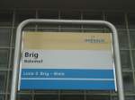 (130'848) - Ortsbus-Haltestelle - Brig, Bahnhof - am 1.