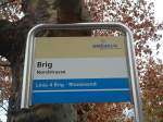 (137'092) - Ortsbus-Haltestelle - Brig, Nordstrasse - am 4.