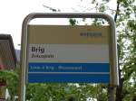 (149'676) - Ortsbus-Haltestelle - Brig, Zirkusplatz - am 20.