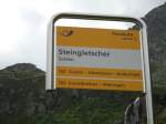 (127'624) - PostAuto-Haltestelle - Susten, Steingletscher - am 4.