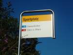 (128'907) - PostAuto-Haltestelle - Frauenfeld, Sportplatz - am 21.