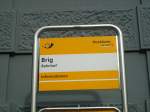 (130'847) - PostAuto-Haltestelle - Brig, Bahnhof - am 1.