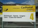 (130'864) - PostAuto-Haltestelle - Sion, Gare - am 1.