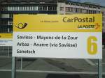 (130'866) - PostAuto-Haltestelle - Sion, Gare - am 1.