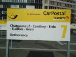 (130'867) - PostAuto-Haltestelle - Sion, Gare - am 1.