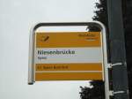 (131'007) - PostAuto-Haltestelle - Spiez, Niesenbrcke - am 15.