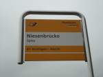 (131'008) - PostAuto-Haltestelle - Spiez, Niesenbrcke - am 15.