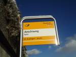 (131'141) - PostAuto-Haltestelle - Spiez, Aeschiweg - am 29.