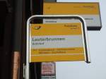 (131'837) - PostAuto-Haltestelle - Lauterbrunnen, Bahnhof - am 30.