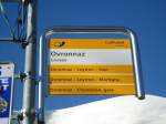(131'947) - PostAuto-Haltestlle - Ovronnaz, Croise - am 2.