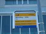 (132'407) - PostAuto-Haltestelle - Monthey-Ville, Gare - am 22.