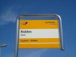 (133'176) - PostAuto-Haltestelle - Riddes, Gare - am 3.