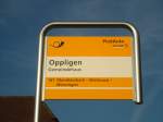 (133'482) - PostAuto-Haltestelle - Oppligen, Gemeindehaus - am 25.