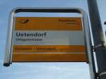 (134'181) - PostAuto-Haltestelle - Uetendorf, Uttigenstrasse - am 12.