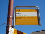 (134'982) - PostAuto-Haltestelle - La Chaux-de-Fonds, Gare - am 11.