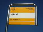 (135'727) - PostAuto-Haltestelle - Mtteli - am 21. August 2011