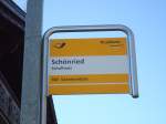 (137'009) - PostAuto-Haltestelle - Schnried, Schulhaus - am 25.