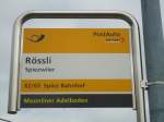 (138'425) - PostAuto-Haltestelle - Spiezwiler, Rssli - am 6.