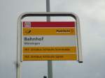 (142'445) - PostAuto-Haltestelle - Mnsingen, Bahnhof - am 10.