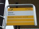 (142'704) - PostAuto-Haltestelle - Neuchtel, Gare - am 29.