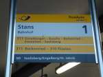 (142'924) - PostAuto-Haltestelle - Stans, Bahnhof - am 5.