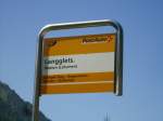 (146'238) - PostAuto-Haltestelle - Blatten (Ltschen), Langglets.