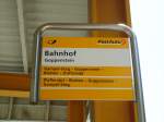 (146'260) - PostAuto-Haltestelle - Goppenstein, Bahnhof - am 5.