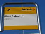 (155'350) - PostAuto-Haltestelle - Interlaken, West Bahnhof - am 23.