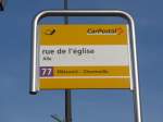 (157'481) - PostAuto-Haltestelle - Alle, rue de l'glise - am 23.