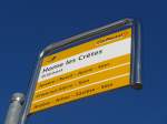 (158'056) - PostAuto-Haltestelle - Grimisuat, Home les Crtes - am 1.