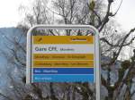 (158'149) - PostAuto-Haltestelle - Monthey, Gare CFF - am 2.