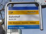 (158'543) - PostAuto/BSW-Haltestelle - Buchs SG, Bahnhof - am 1.