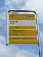 (160'952) - PostAuto-Haltestelle - Wiggen, Egghus - am 24.