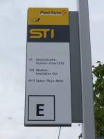 (160'980) - PostAuto/STI-Haltestelle - Interlaken, Westbahnhof - am 25.