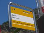 (161'131) - PostAuto-Haltestelle - Saas-Grund, Post - am 27.