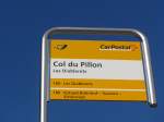 (161'240) - PostAuto-Haltestelle - Les Diablerets, Col du Pillon - am 27.