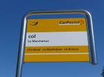 (161'375) - PostAuto-Haltestelle - Le Marchairuz, col - am 28.