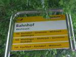 (161'575) - PostAuto-Haltestelle - Wichtrach, Bahnhof - am 30.