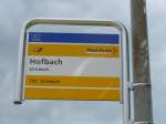 (163'223) - PostAuto-Haltestelle - Urnsch, Hofbach - am 2.