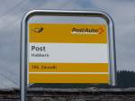 (163'808) - PostAuto-Haltestelle - Habkern, Post - am 23.