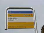 (166'123) - PostAuto-Haltestelle - Schnis, Bahnhof - am 10.