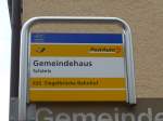 (166'125) - PostAuto-Haltestelle - Schnis, Gemeindehaus - am 10.