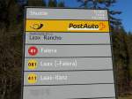 (167'980) - PostAuto-Haltestelle - Laax, Rancho - am 26. Dezember 2015
