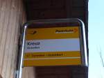 (168'133) - PostAuto-Haltestelle - Gurzelen, Kreuz - am 30.