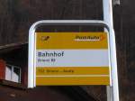 (168'791) - PostAuto-Haltestelle - Brienz BE, Bahnhof - am 21.