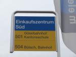 (168'882) - PostAuto-Haltestelle - Blach, Einkaufszentrum Sd - am 24.
