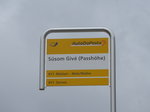 (170'898) - PostAuto-Haltestelle - Ofenpass, Ssom Giv (Passhhe) - am 16.