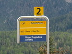 (170'922) - PostAuto-Haltestelle - Scuol-Tarasp, Bahnhof - am 16.